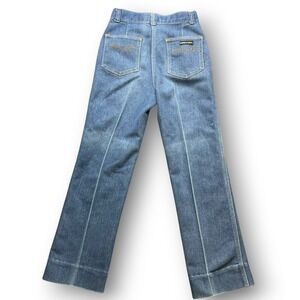 Vintage Rumble Seats Wilkins Jeans High Rise Western Denim USA Scovill 1970s